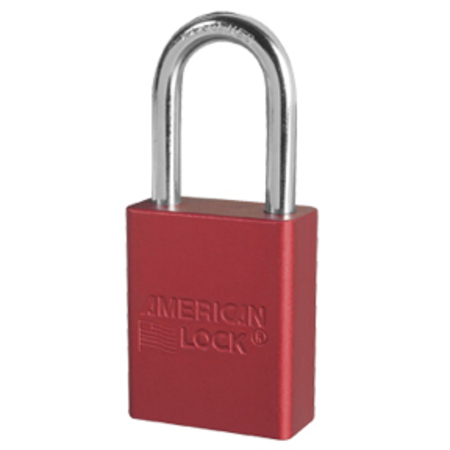 AMERICAN LOCK Safety Lock-Out Padlocks,  A1106RED1KEY